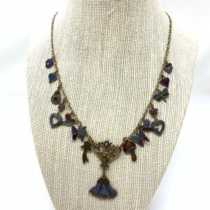 Christine Couturier Necklace Cosmic Boho Charms Hand Enameled Sweet Secrets
